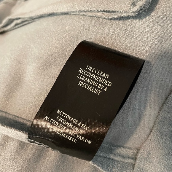 NWT BlankNyc Faux Suede Moto Jacket Size XS in Ocean Wave Color - Picture 7 of 7